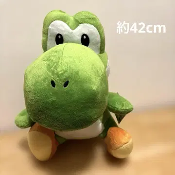 [새상품 택 포함] 슈퍼 마리오 특대 사이즈 봉제 인형 앉아있는 요시