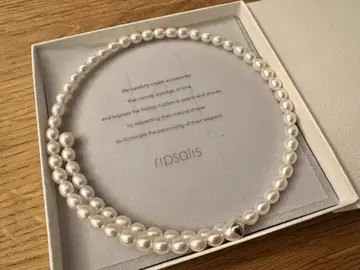 ripsalis 립살리스 full pearl 초커 펄 silver