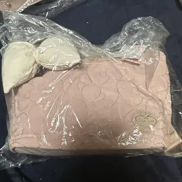 핑크 퀼팅 숄더백 키티 시마무라 리본