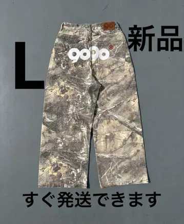 9090 OG Logo Painted Denim Pants