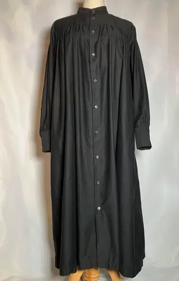 Haversack 하버색 원피스 드레스 코튼 넬 블랙