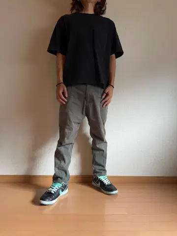 mercibeaucoup 뒤앞 팬츠 카키 Y2K 스트릿 개성파
