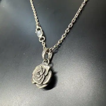 [ 장미 탑 & 체인 세트 ] AQUASILVER 실버 목걸이