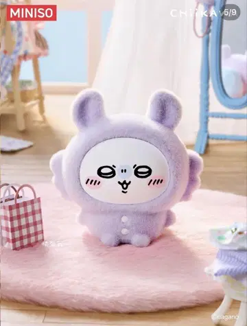 MINISO x 치이카와 (먼작귀) 페이스 체인지 키체인 모몽가 정품