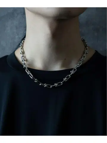 [ HARE ] 남성용 실버 목걸이