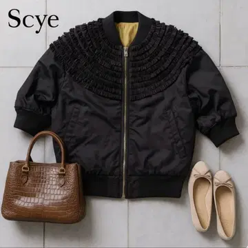 DRWER 별주 SCYE 프릴 블루종 실크 피코프릴