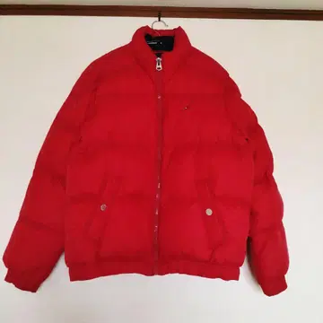 타미힐피거 레드 다운 자켓 M