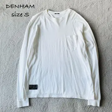 SALE DENHAM 덴함 긴팔 롱T 포켓 화이트 사이즈 S