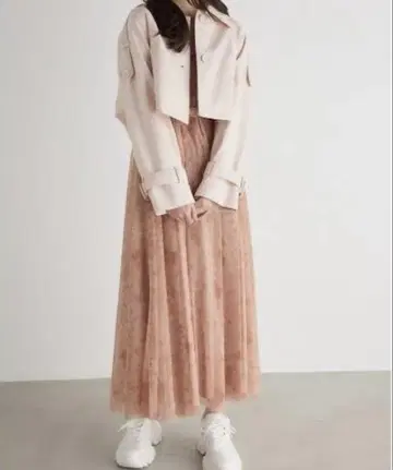 rienda 인조 가죽 크롭 숏 CT PNK 핑크