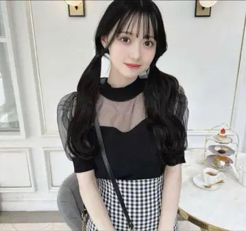 백리본 오간자 상의