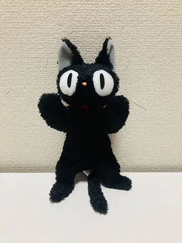 마녀 배달부 키키 지지 흐느적 엎드린 봉제 인형 검은 고양이 지브리