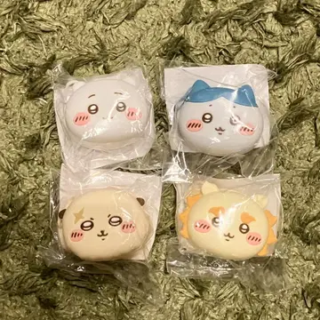 치이카와 (먼작귀) 얼굴 미니 실리콘 파우치 치이카와 하치와레 시사 랏코