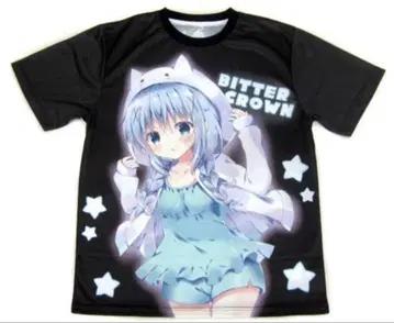 주문은 토끼입니까 치노 풀 그래픽 t셔츠