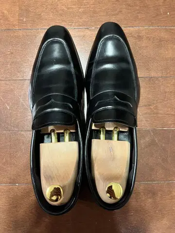 REGAL 27cm 블랙 가죽 로퍼