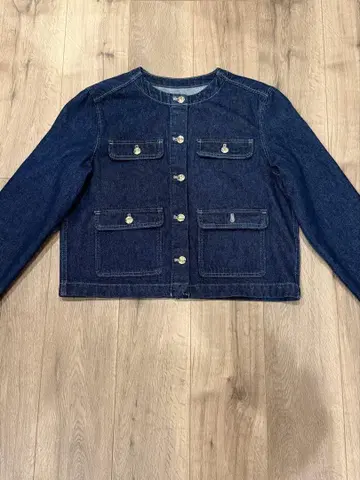 H&M 노카라 데님 재킷