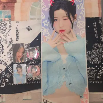 BABYMONSTER 트레이딩 카드 & 타월 세트 아사