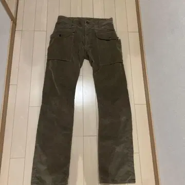 카키 데님 팬츠