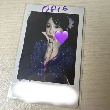 iLiFE! 스미네 미키 사인 포함 폴라로이드 사진