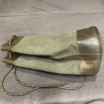 츠치야 가방 한정 세일러 백 가죽 캔버스