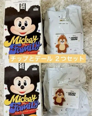 POPMART 미키 패밀리 칩과 데일 세트