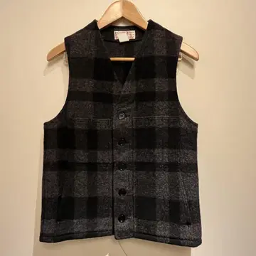 FILSON 필슨 매키노 울 베스트 체크 그레이 36