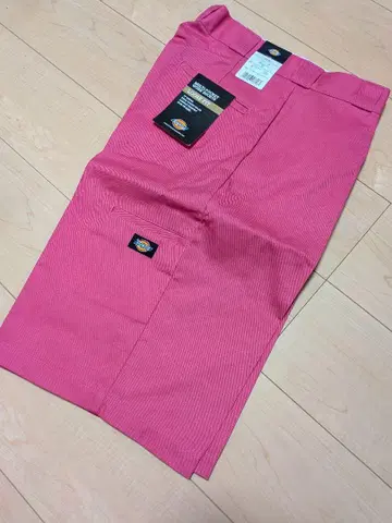 Dickies 30인치 하프 팬츠 핑크 지퍼