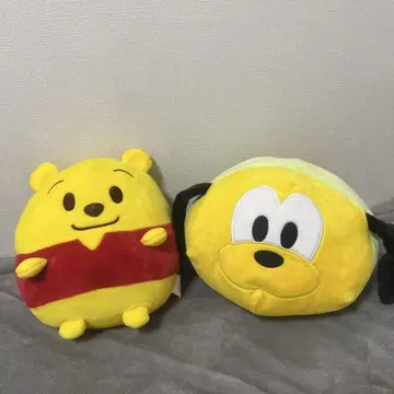 푸우 플루토 봉제 인형 세트 썸썸