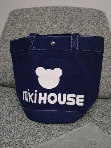 mikiHOUSE 네이비 토트백