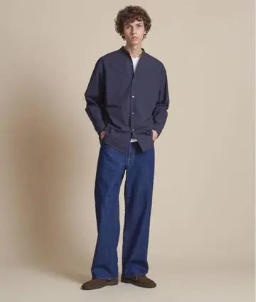 UNITED ARROWS 컬러 데님 배기 5포켓 팬츠