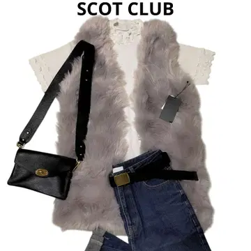 택 포함 새상품 19,000엔 SCOT CLUB 스콧 클럽 퍼 베스트