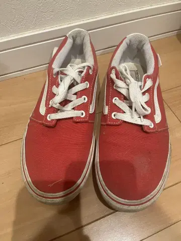 VANS 레드 캔버스 스니커즈