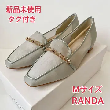 [택 포함 새상품] RANDA 란다 시어 로퍼 슈즈 그린 M 사이즈