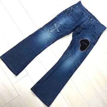Archives 데님 그런지 오니 페이드 빅에 허니컴 플레어 Y2K
