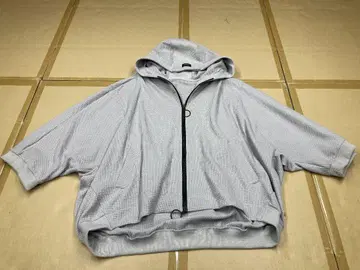 아얀 지퍼 후드티 라이트 그레이 size 38 미사용품