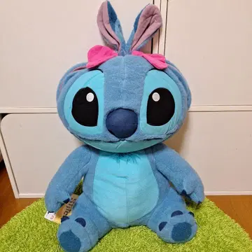 디즈니 스티치 토끼 귀 매듭 V-BIG 봉제 인형
