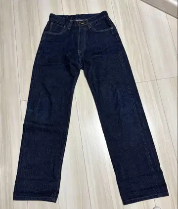 EDWIN 505 X 다크 네이비 데님 W28 빨간 스티치