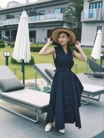 ameri vintage AMELI JAGGY HEM DRESS