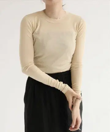 AURALEE GIZA SUPER HIGH GAUGE L/S TEE