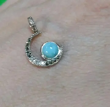 agate 아가트 문 다이아몬드 참 SV 실버 라리마