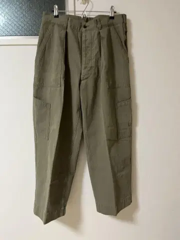 초레어 A.PRESSE USAF Hemmed Bottoms 헤링본