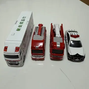 소방차 구급차 순찰차 4대 세트