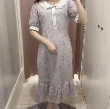 evelyn 레이스 비쥬 머메이드 OP