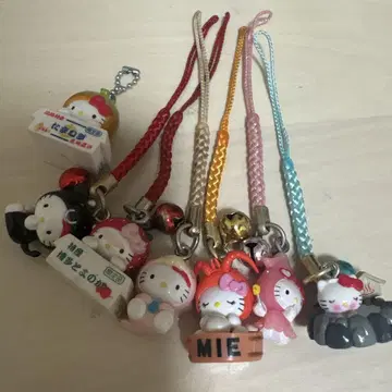 헬로키티 스트랩 7세트