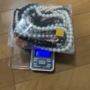 silver 각인 펄 진주 목걸이