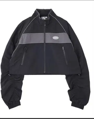 엑스걸 X-girl CROPPED TRACK JACKET 블랙