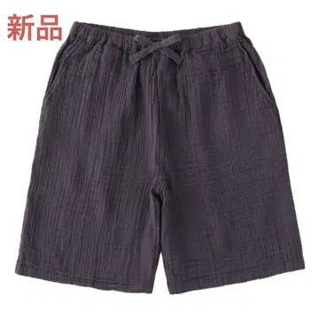 새상품 UCHINO 크레이프 거즈 남성용 하프 팬츠