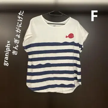 graniph x 금붕어가 도망쳤다 고미 타로 티셔츠 F