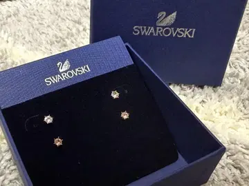 스와로스키 Swarovski 귀걸이 2세트 크리스탈 핑크