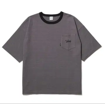 KEBOZ BORDER S/S POCKET TEE GRAY