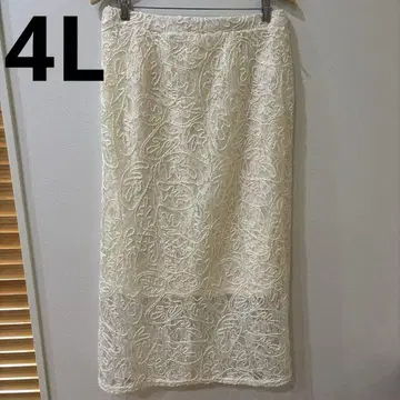 시마무라 레이스 자수 스커트